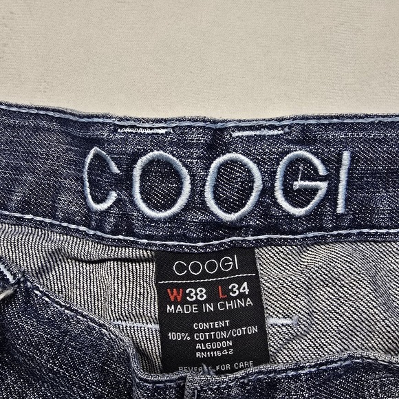 Vintage Coogie Jeans Men 38x34 Embroidered Y2k Skater Hip Hop - Picture 2 of 12
